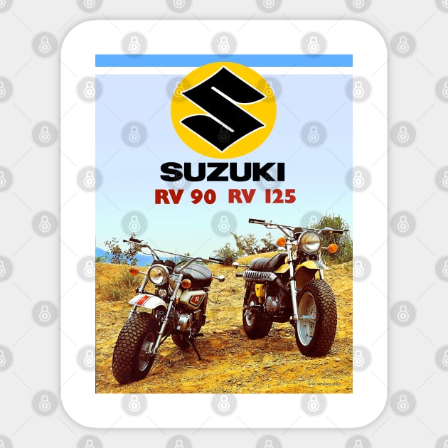 Suzuki RV 90/125 Sticker by Midcenturydave